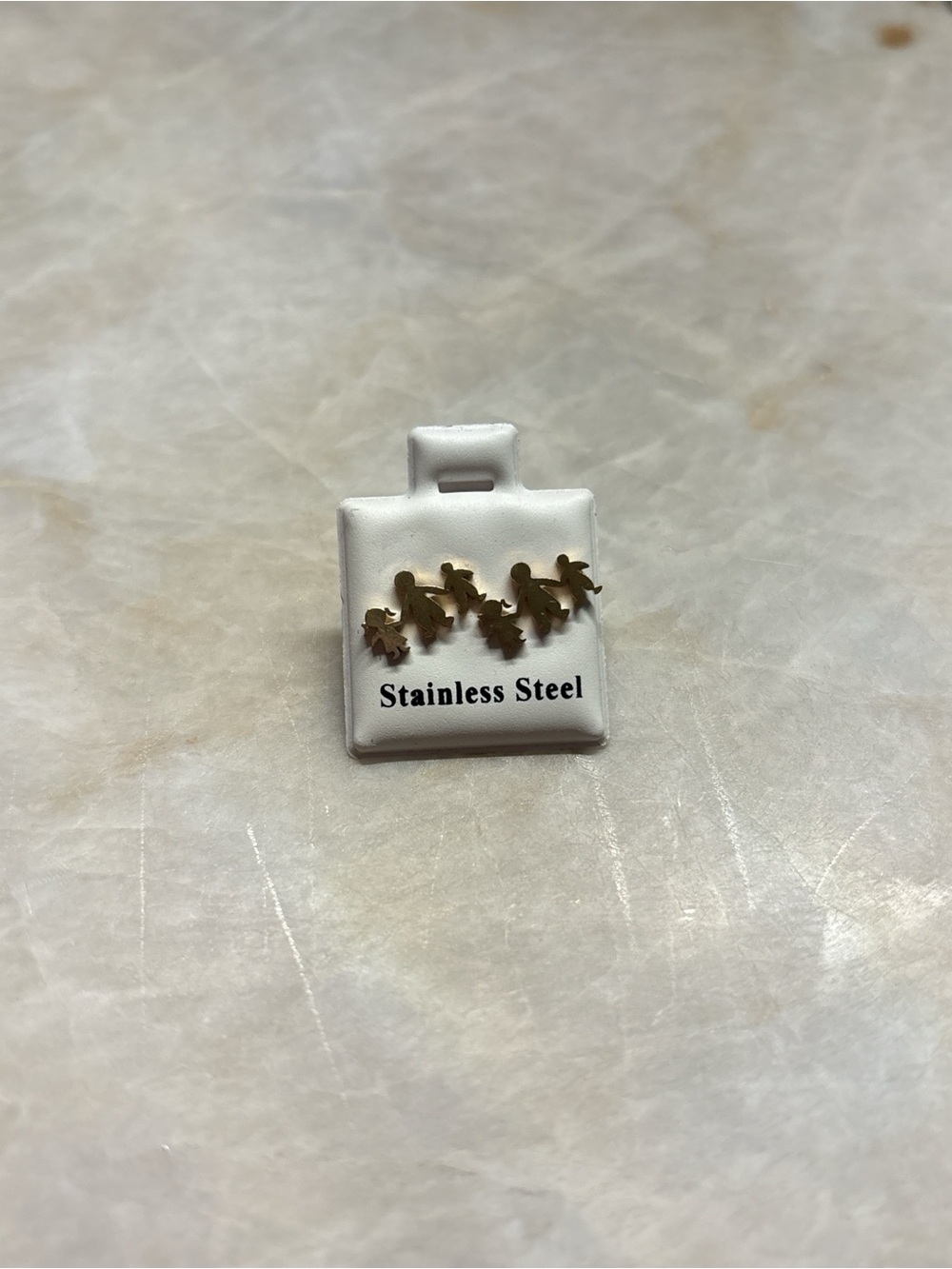 Gold Stainless Steel Stud Earrings - Stainless Steel